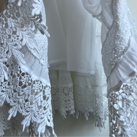 Muche et Muchette Embroidered Cotton Voile Dress in White - Picture 14 of 15